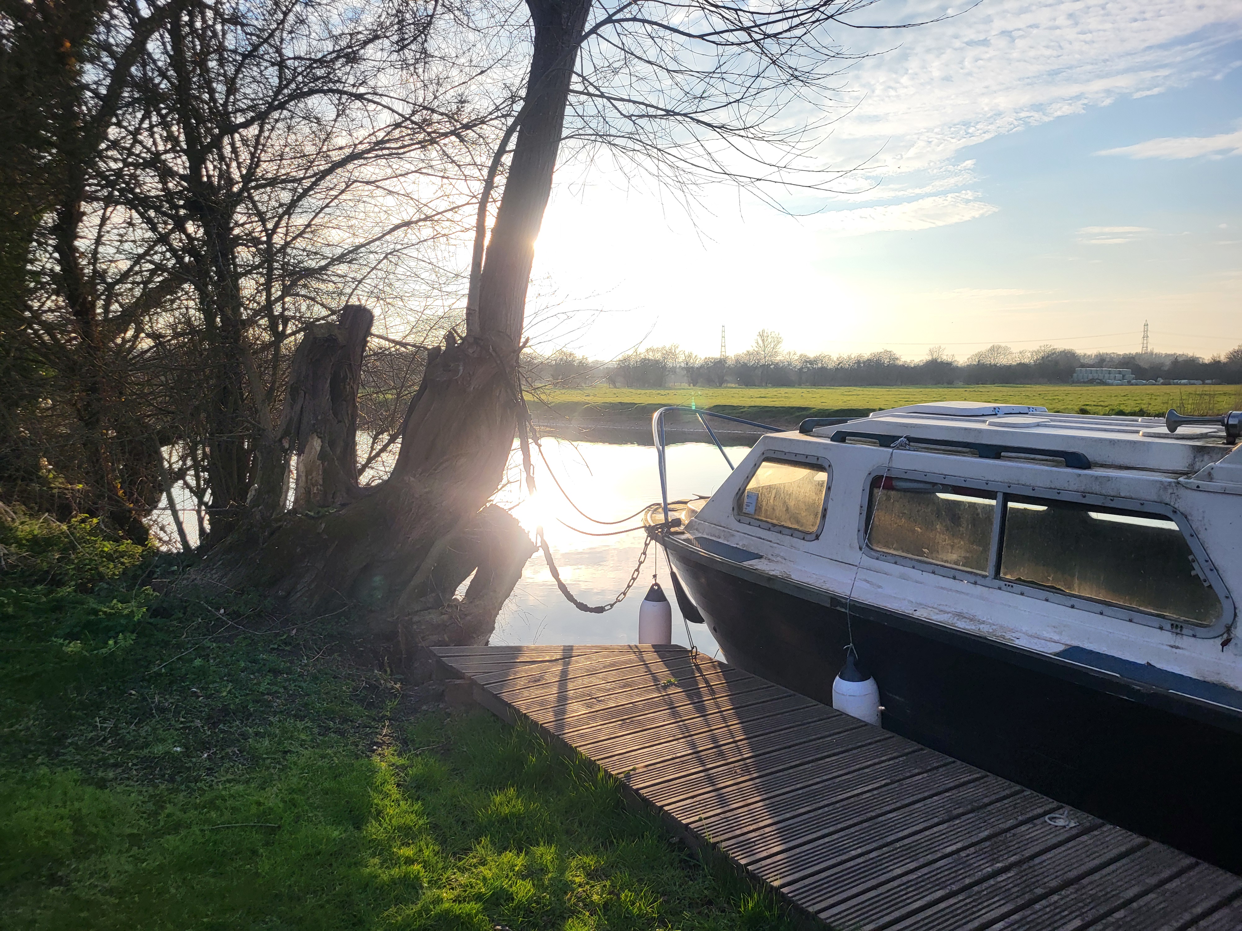 Riverside sunset at Broome Island