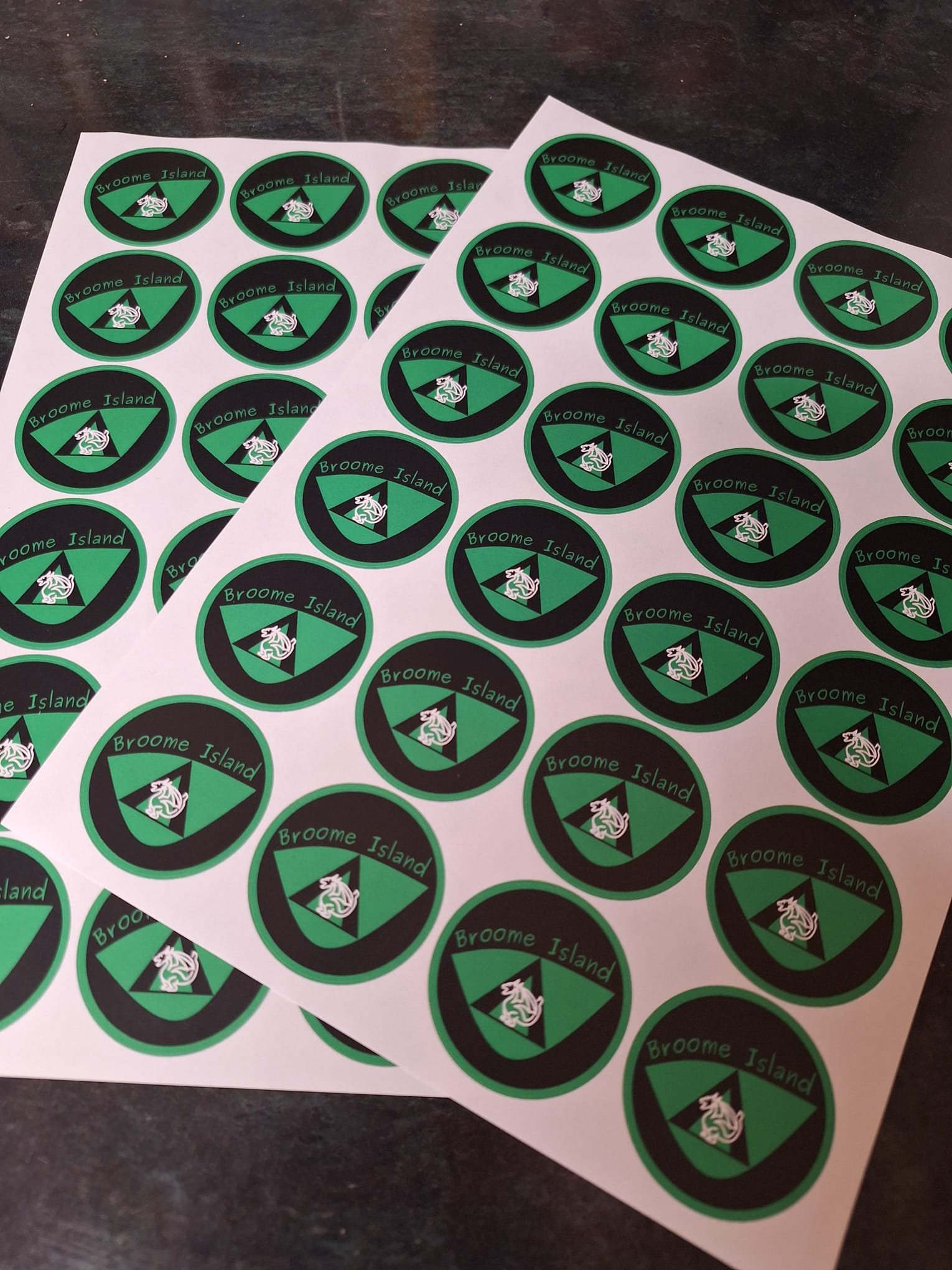 Paper Broome Island Sticker